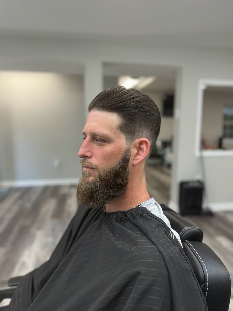 Slick Back and Full Beard